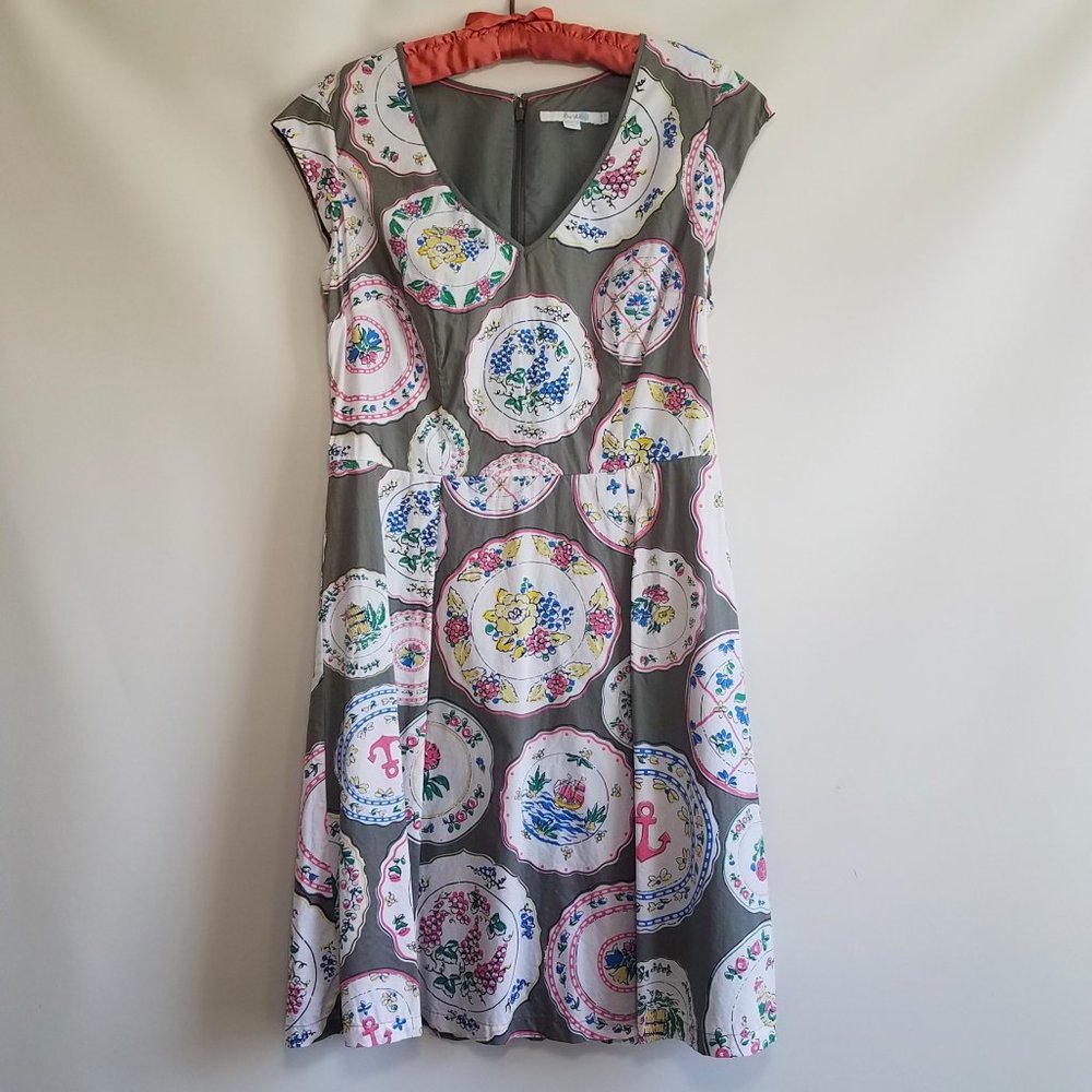 Vintage Boden fit-and-flare cotton dress size 10